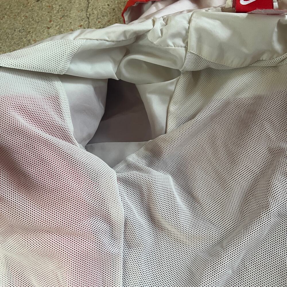 Nike Windrunner Hooded Windbreaker Jacket Red White Burgundy Small - Picture 11 of 16